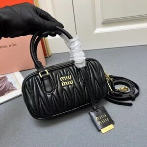Miu Miu Arcadie Matelassé Nappa Leather Bag